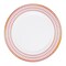 Smarty Had A Party 10.25" White with Red and Gold Chord Rim Plastic Dinner Plates (120 Plates), 120PK 620BG-CASE - alternate 6